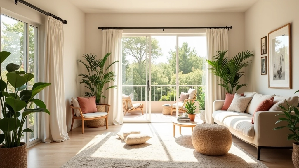 Interior acolhedor de uma casa portuguesa com elementos de conforto sazonal